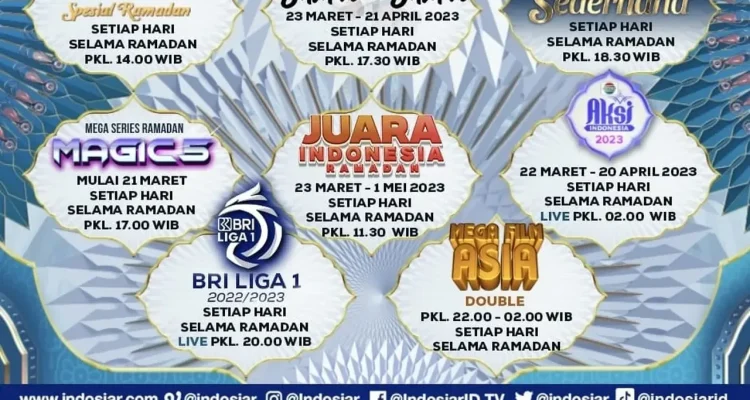 Indosiar Hadirkan Berbagai Acara Menarik, dari Sinetron hingga Pertandingan Sepak Bola
