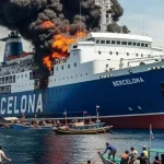 Kapal Terbakar di Perairan Indonesia, 5 Orang Meninggal dan Banyak Tertunda