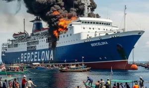 Kapal Terbakar di Perairan Indonesia, 5 Orang Meninggal dan Banyak Tertunda