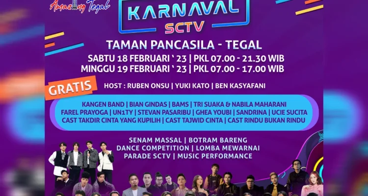 Karnaval SCTV Hadir di Tegal, Bawa Kemeriahan XtraOrdinary
