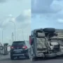 Kecelakaan Maut di Tol Jagorawi: Mobil Listrik BYD dan Toyota Raize Terguling