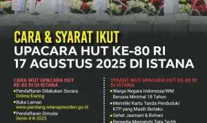Pendaftaran Upacara HUT RI Diperpanjang, Simak Cara Daftar dan Persyaratan