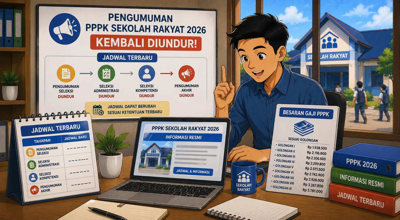 Pengumuman Hasil Seleksi CAT PPPK Sekolah Rakyat 2026 Diundur, Ini Jadwal Terbarunya