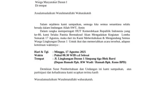 Peringatan HUT RI ke-81: Pemerintah Siapkan Bantuan Pangan dan Serangkaian Kegiatan