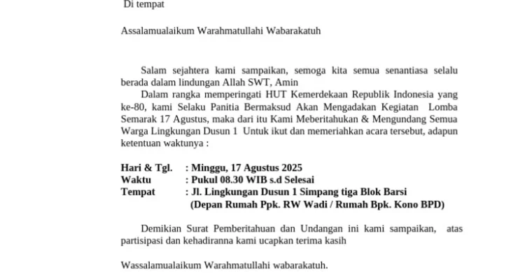Peringatan HUT RI ke-81: Pemerintah Siapkan Bantuan Pangan dan Serangkaian Kegiatan