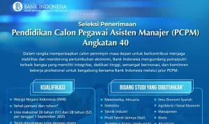 Rekrutmen PCPM BI Angkatan 41 Dibuka, Ini Syarat dan Cara Daftarnya